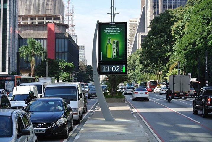 Digital clock Sao Paulo